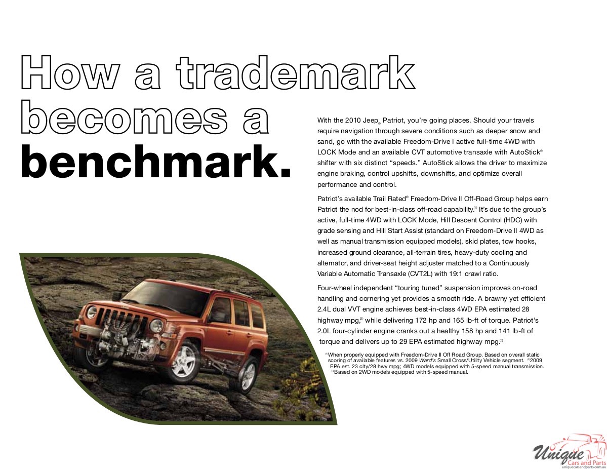 2010 Jeep Patriot Brochure Page 4